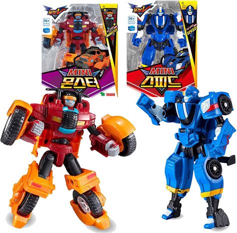 YoungToys Tobot V Mini Speed + Monster Transformation Transforming ...
