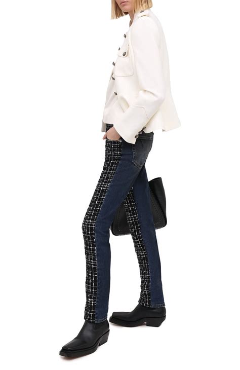 Женские черно-белые джинсы DOLCE & GABBANA купить в интернет-магазине ...