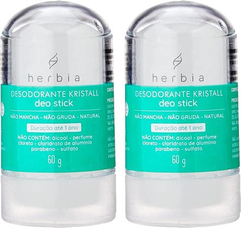 Desodorante Pedra De Sal Qual O Melhor - 2 Uni Herbia Natural Desodorante Cristal Pedra De Sal 60g (2) | Amazon ...