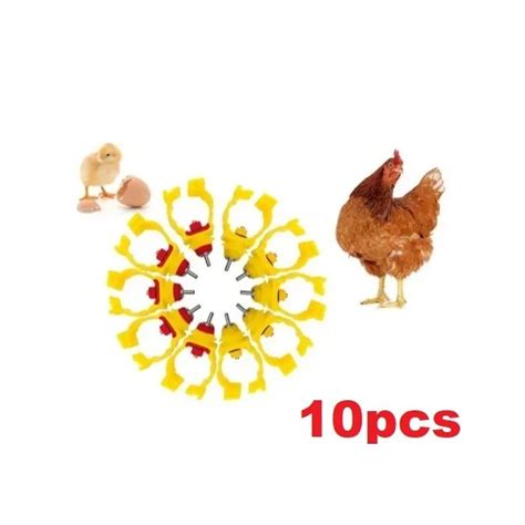 Bico Dosador C Suporte Niple Bebedouro Automático Aves 10pcs Shopee