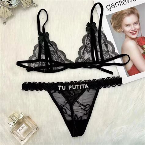 Customized Lingerie Underpants Sets Hotwife String Custom Name Thong Crystal Letters Personality