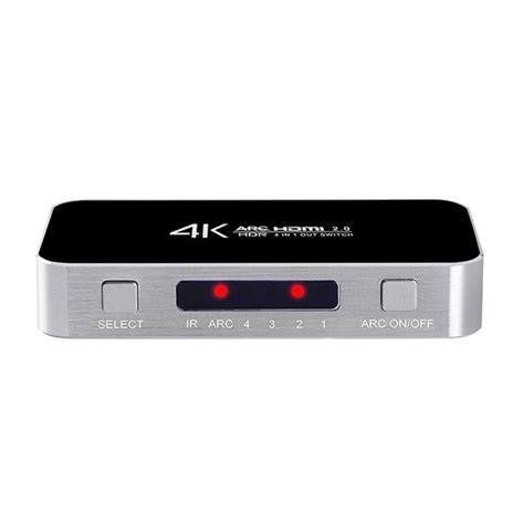 4 в 1 HDMI превключвател с HDMI изход и аудио с дистанционно управление ...