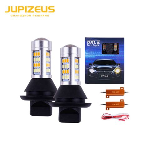 Canbus Error 12V 2835 42SMD Dual Colors Light T20 7440 Ba15s Bau15s