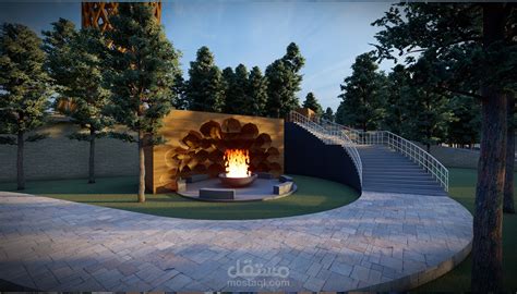 منتجع سياحي جبلي تصميم معماري مستقل