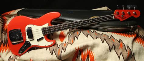 1966 Fender Jazz Bass “Fiesta Red” w/Matching Headstock | Instrumentos