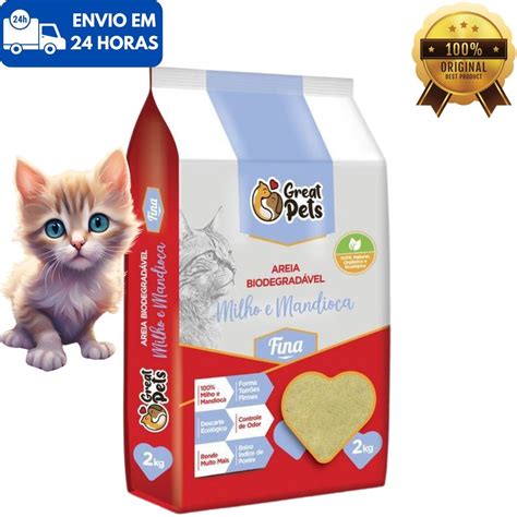 Areia Para Gatos De Milho E Mandioca