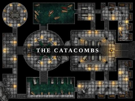 Catacombs Battlemap Dnd Battle Map D D Battle Map Dungeons And