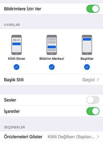 iPhone da Bildirim Ayarları Nasıl Yapılır Hızlı Resim Blog