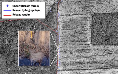 Les cisaillements des talus observés au printemps reflètent le parcours