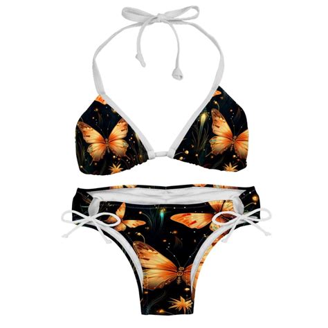 Fireflies Detachable Sponge Adjustable Strap Bikini Set Two Pack Swim