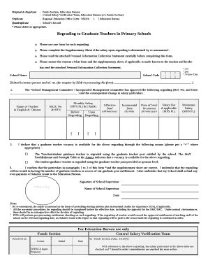 Original Duplicate Funds Section Education Bureau Doc Template