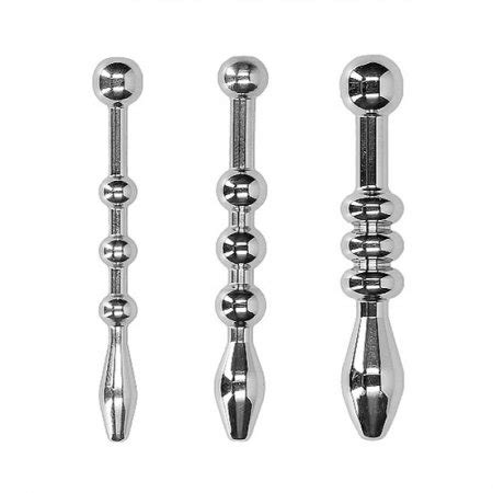 Shots Ouch Stainless Steel Urethral Sounding Plug Set Sex Toy HotMovies