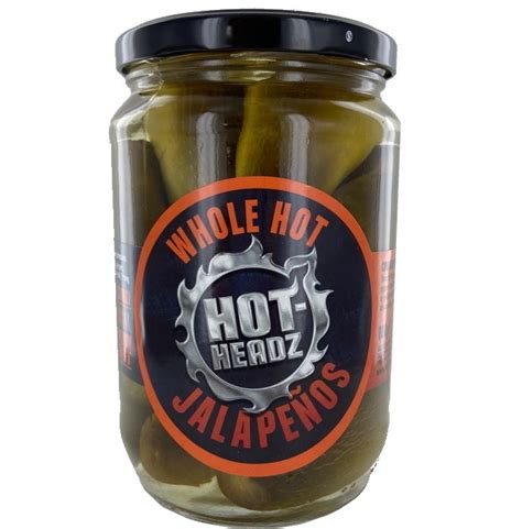 Hot Headz Whole Hot Jalapenos Dr Burn Riums Hot Sauce Emporium