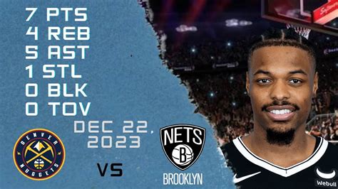 Dennis Smith Jr Player Highlights Nets Vs Nuggets Nba Regular Season