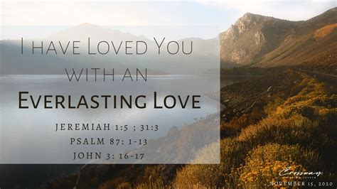 I Have Loved You With An Everlasting Love Jer Ps