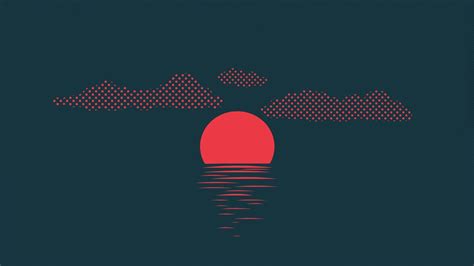 Minimalist Sunset 4k Animated Wallpaper - Audio Responsive — Wallpaper ...