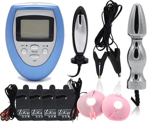 ZWBHSH Sex Reizstromgerät Set Analplug Vaginaplug Harnröhren Dilatatoren Penis Ring