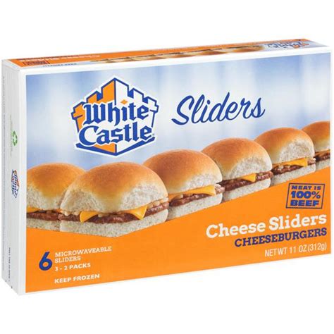 White Castle Microwaveable Cheeseburgers 6Ct | Hy-Vee Aisles Online ...