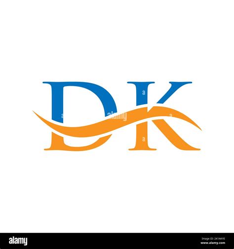 Plantilla Vectorial De Logotipo De Letras Dk Para Cosechadoras Letra