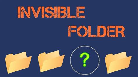 How To Create An INVISIBLE FOLDER In Windows YouTube