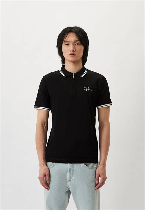 Поло Karl Lagerfeld, цвет: черный, RTLADD583701 — купить в интернет ...