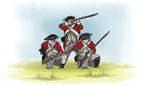 Revolutionary War British Soldiers Drawings