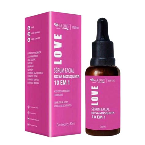 Sérum Facial Rosa Mosqueta 10 em 1 Max Love 30ml Mundo da Make