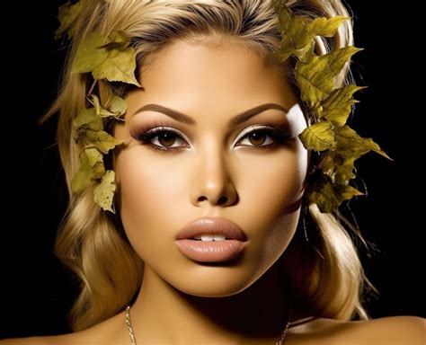 Premium Ai Image Blonde Spanish Model Photography