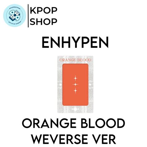 Codonhand Sealed Enhypen Orange Blood Weverse Version No Preorder