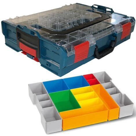 Sortimo Systemkoffer L Boxx Ozeanblau Transparenter Deckel