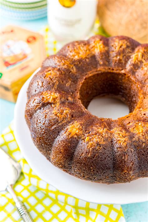 Coconut Rum Cake Bundt Cake Recipe Sugar And Soul