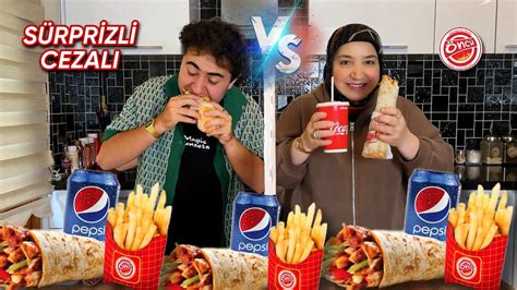 RAKİBİNİ GÖRMEDEN AYAKTA HATAY USULÜ DÖNER YEME CHALLENGE SÜPRİZLİ