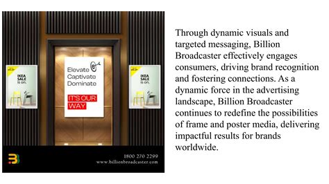 Billion Broadcaster Elevating Your Brand Visibility With Dynamic Lift