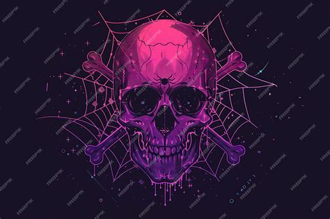 Premium Photo Set Of Mysterious Skull 8 Bit Pixel With Crossbones And