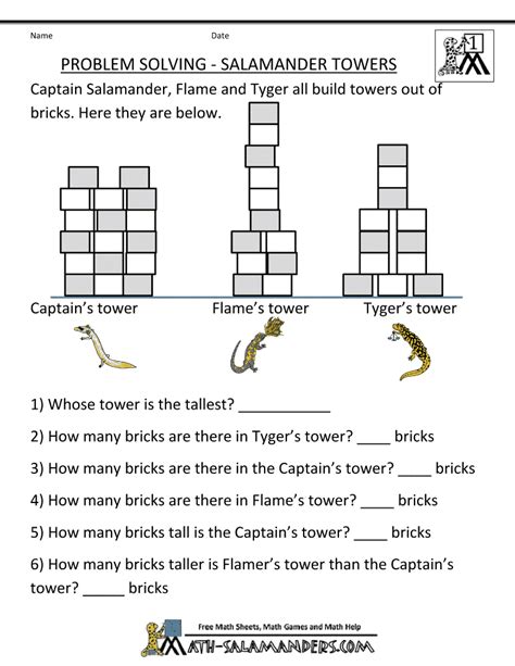 1st Grade Math Problem Solving Worksheets Blog Akirademy