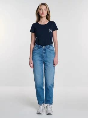 Jeansy Damskie Mom Jeans Z Kolekcji Authentic Niebieskie Silla 363