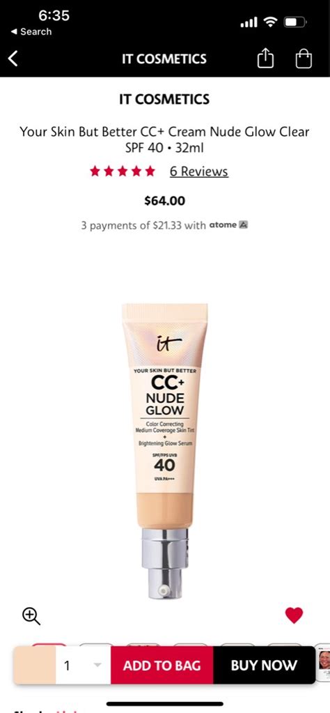 IT Cosmestics CC Cream Nude Glow Beauty Personal Care Face Makeup On Carousell