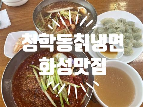 청학동칡냉면 매운냉면 화성맛집 윤건릉맛집 안녕동맛집 네이버 블로그