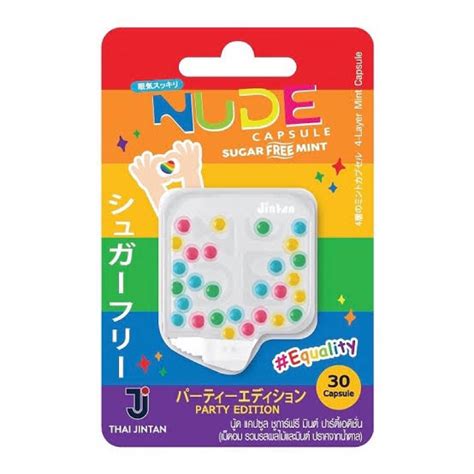 Nude capsule sugar free mint 30 capsules ลกอมดบกลนปาก สอดไสผลไม fl Shopee Thailand