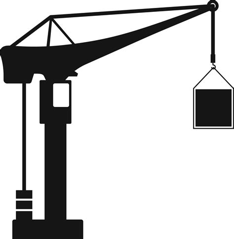 building construction crane icon. Crane icon. Construction crane icon ...