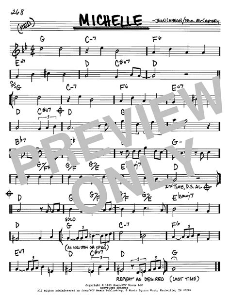 Michelle Sheet Music Direct