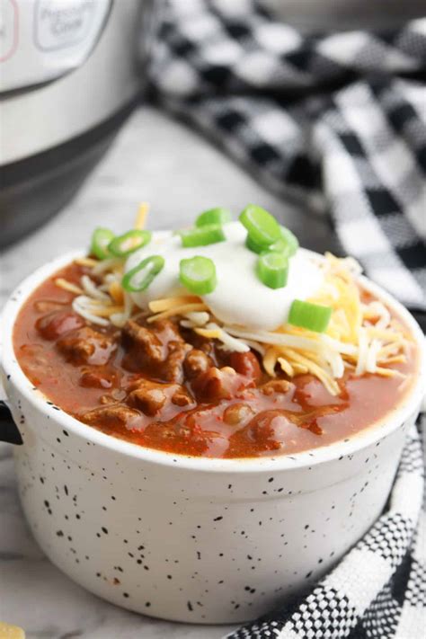 Instant Pot Chili with Beans - When is Dinner?