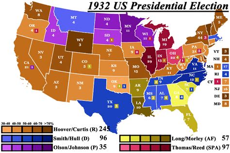 1932 Presidential Election Electoral Vote As I Imagine It : r/Kaiserreich