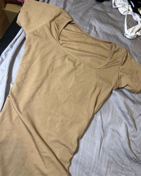 Bodycon Nude Dress Women S Fashion Dresses Sets Dresses On Carousell