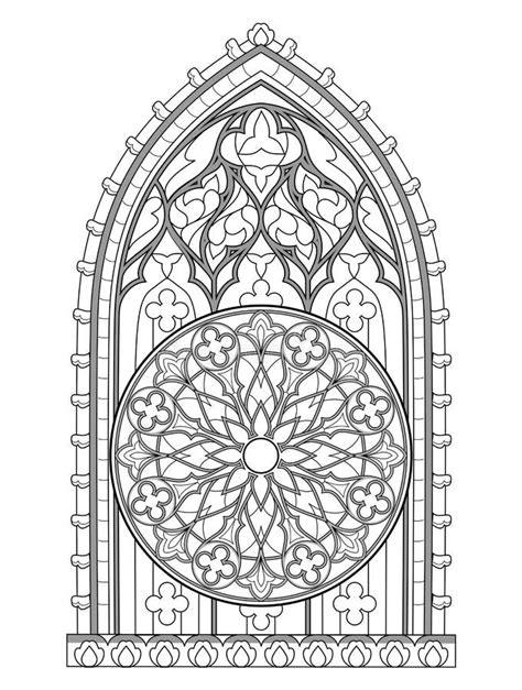 Religious Stained Glass Coloring Pages