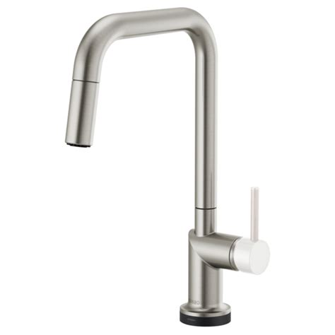 Brizo Odin® Smarttouch® Pull Down Kitchen Faucet With Square Spout Less Handle Stainless