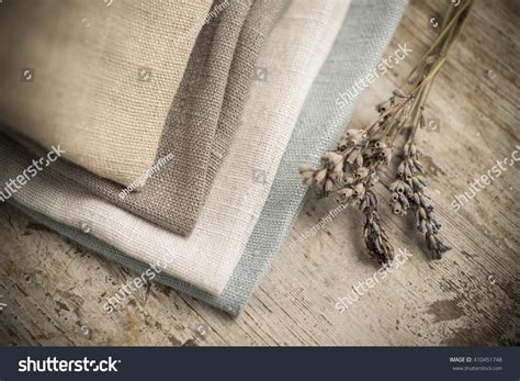 Pile Four Folded Dull-colored Cotton Fabric Stock Photo 410451748 ...