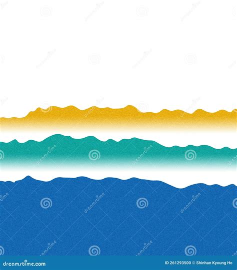 The Peaks of the Beautiful Mountain Landscape are Expressed As Vector