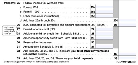 Form 1040 Sr U S Tax Return For Seniors