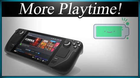 How to get more battery life out of the STEAM DECK - YouTube